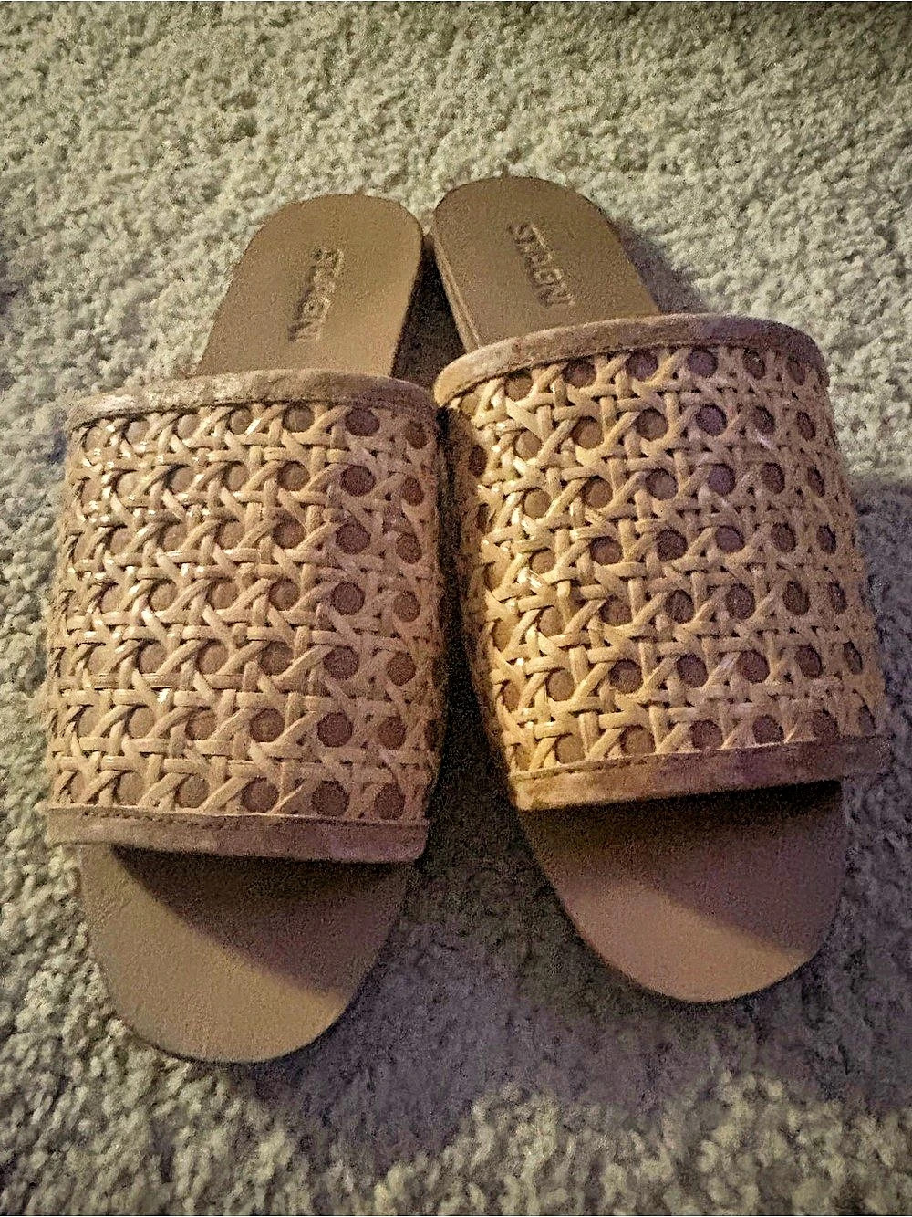 STEVE MADDEN Woven Slide Sandals in Brown EU 38